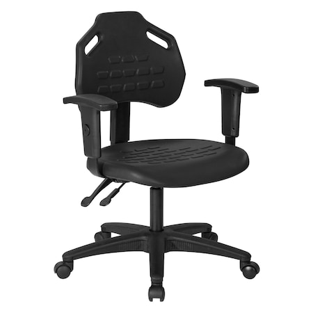 Office Star Products Task Chair, Black, Steel KH813037