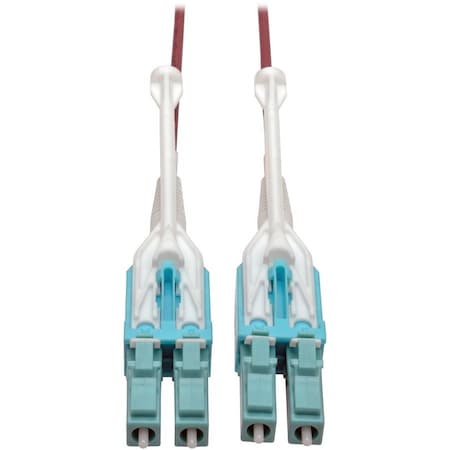 Eaton Tripp Lite Series 10G Duplex Multimode 50/125 OM4 LSZH Fiber Optic Cable LC/LC, Push/Pull N821-03M-MG-T