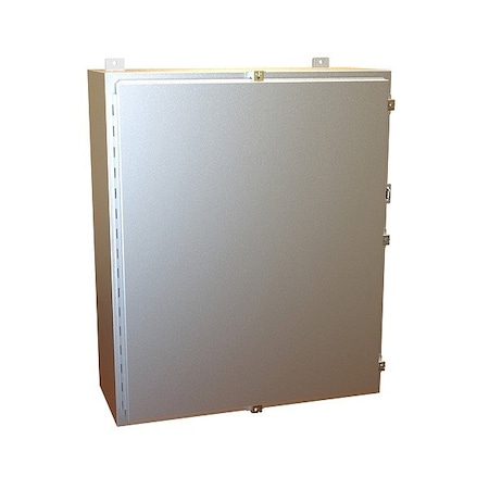 Hammond Clamps Electrical Enclosure, 36 in H, 12 in D, 30 in W, 12, 13, 4, 4X, Aluminum 1418N4ALM12