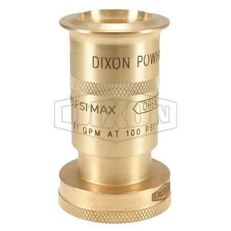 Dixon Rack Nozzle, 1-1/2 in Inlet, Brass Body BRN150NST