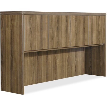 Lorell Lorell Hutch - 66.1" x 14.8" x 36.5" - Walnut - Chateau Series 34321