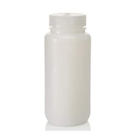 Nalgene Wide Mouth Bottle, HDPE, 168 mm H, PK125 312199-0016