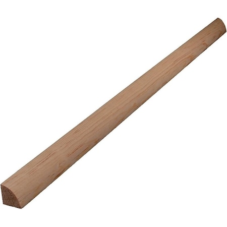 Alexandria Moulding Quarter Round Moulding, 96 in L, 3/4 in W, Pine Wood 0W105-20096C1