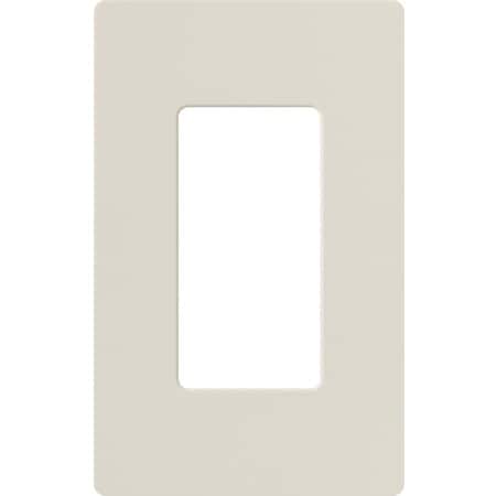 Lutron Designer Wall Plates, Number of Gangs: 1 Gloss Finish, Light Almond CW-1-LA