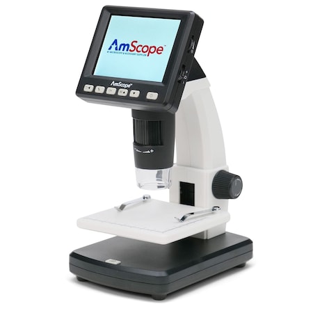 Amscope IQCREW by Kid's Premium Portable LCD Color Digital Microscope w/Look and Learn Rock and Mineral Co DM130-16GB-15A-NGRK-TW
