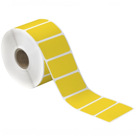 Tape Logic 2 x 1in Yellow Desktop Direct Thermal Label, 24PK THD337