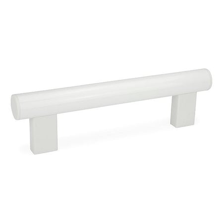 J.W. Winco Pull Handle, White, Aluminum, 22 7/16 in L 666-30-M8-600-WS