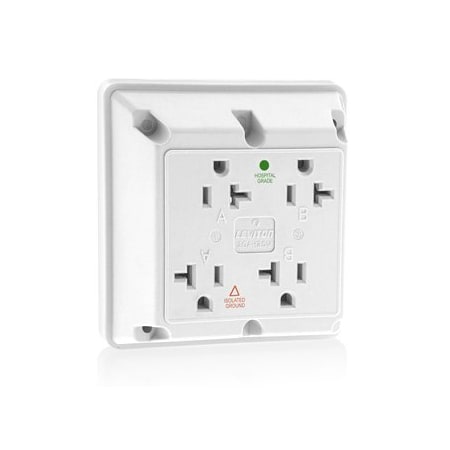 Leviton Four-In-One Receptacles 20 Amp, 125 Volt 21254-IGW