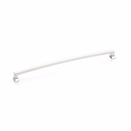 Schaub 12in Center to Center Menlo Park Arched Cabinet Pull Polished Nickel Finish 529-PN