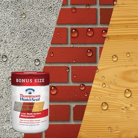 Thompsons Waterseal Clear VOC MultiSurface Waterproofing Sealer 6 Gal. TH.024106-06