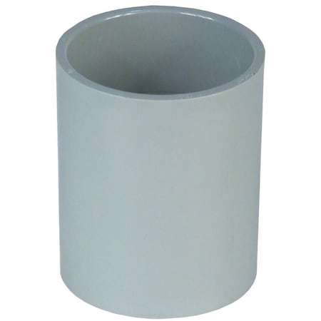 Carlon Conduit Fitting Coupling, 1/2 in, PVC, PVC Coated, Gray E940D-CTN