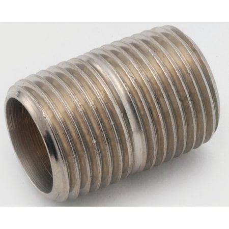 Anderson Metals Pipe Nipple, 1 in, NPT, Brass, 630 psi Pressure, 1-1/2 in L 38300-16