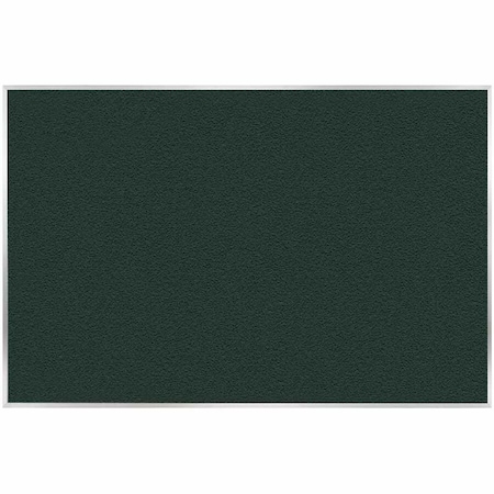 Ghent Vinyl Bulletin Board, Satin Aluminum Frame, 4ft H x 7ft 4in W, Ebony AV47-183