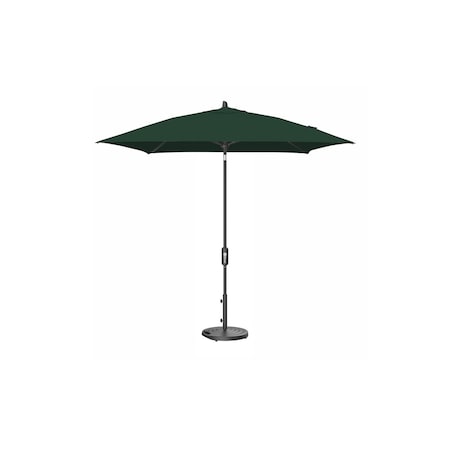 Treasure Garden 7.5 ft Square Patio Umbella, aluminum, fiberglass ribs, outdoor, Forest Green UM847SQ-09 5446 Forest Green