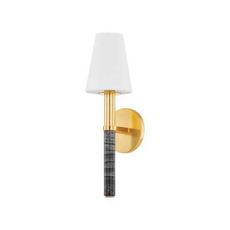 Hudson Valley Lighting Montreal 1 Light Wall Sconce 4.75 In. Aged Brass 5616-AGB
