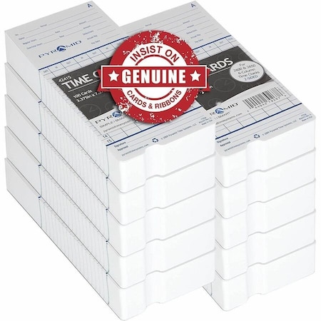 Pyramid Time ATTENDANCE CARDS, 2600/2650, 1000/PK 42415MB