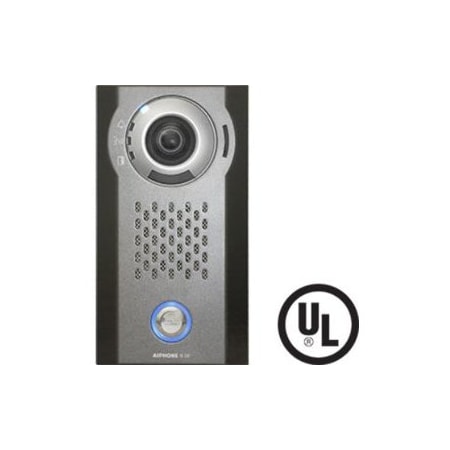 Aiphone IP Video Door Station, Vandal Resistant, Surface Mount, Aluminum Die Cast Cover IX-DV