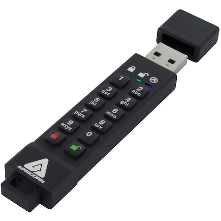 Apricorn Mass Storage ASK3Z-64GB 64GB 256-Bit AES XTS Hardware Encrypted Secure USB 3.0 Memory Key ASK3Z-64GB