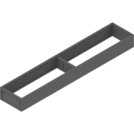 Blum 20-1/2in.D Gray Steel Narrow Ambia Utensil Insert for 22in. Drawer ZC7S550RS1
