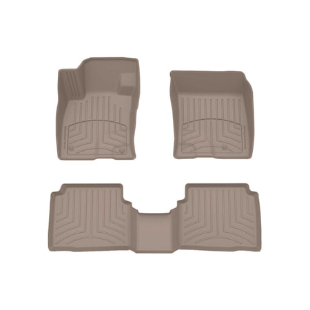 Weathertech Tan, Front and Rear FloorLiner HP 451590-1-2IM