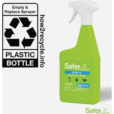 Safer Garden 24 Oz. Ready To Use 3-in-1 Neem Oil Trigger Spray SG5180