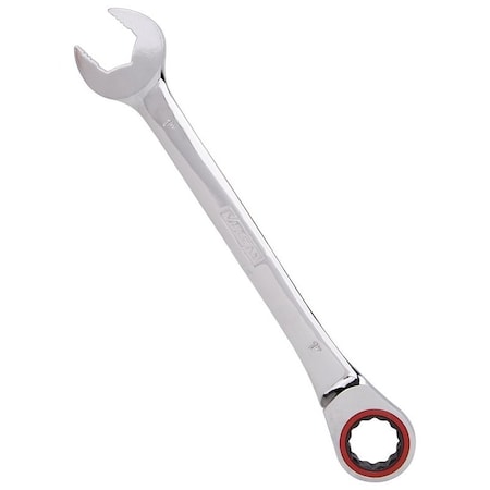 Vulcan Combination Wrench, SAE, 1 in Head, Chrome Vanadium Steel, Polished Mirror PG1