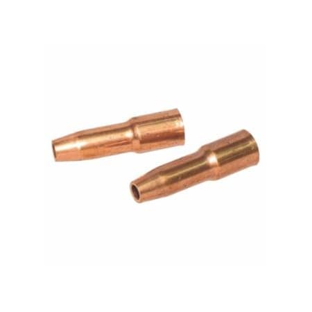 Best Welds MIG Gun Nozzle, 1/8 in Recess, 3/8 in Bore, Tweco Style 23, Self-Insulated, Copper, 2PK 900-23-37