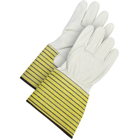 Bdg Leather Palm Gloves, Cowhide, Thinsulate, 5 in Cuff w/Inside Elastic Cuff, Gunn Cut w/Wing Thumb 40-9-2515-XL