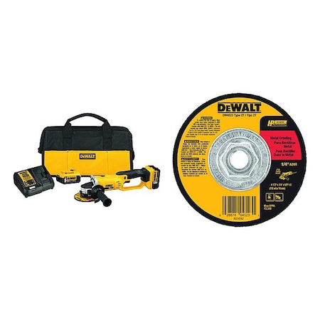 Dewalt MAX 20V GRINDER-CUTOFF TOOL KIT (5.0AH) DCG412P2/DW4523