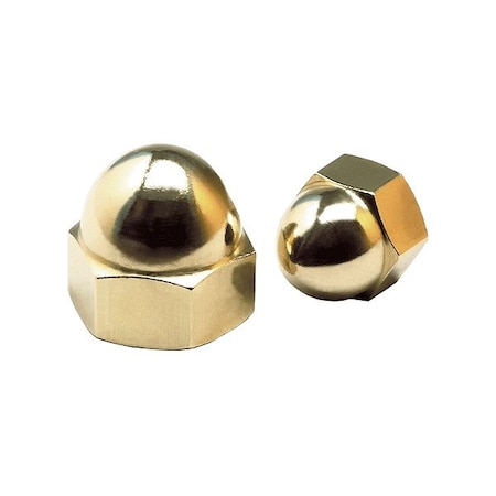 Zoro Select Crown Acorn Nut, Steel, 10 PK CPB557