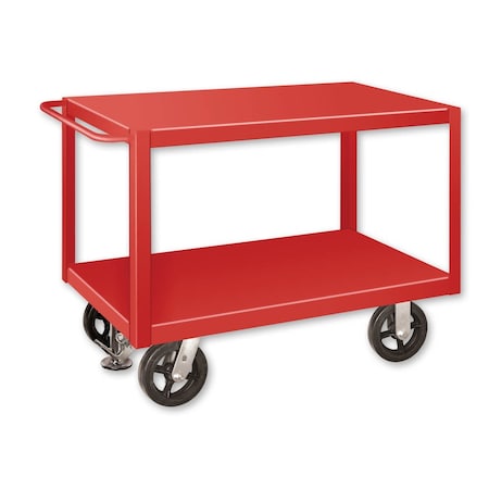 Pucel Extra Heavy Duty Shop Truck, 34 in W x 48 in D x 36 in H, Red ET-3448-2S