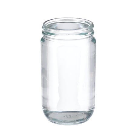 Wheaton Clear Straight Sided Jar, Without C, PK 12 W216923