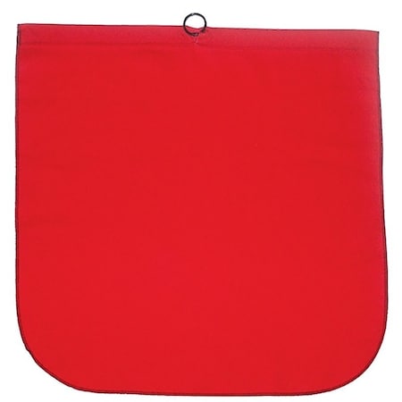 Ancra Mfg Safety Flag with Steel Wire Rod and Loop, 18 in L, 18 in W, Red, Cotton 49893-11