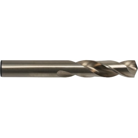 Cleveland Screw Machine Drill Bit, 1/2 in Size, 135  Degrees Point Angle, Cobalt, Straw/Bronze Finish C14731