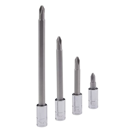 Genius Tools 1/4in Dr. PH.3 Philips Bit Socket 140mmL 208+1603