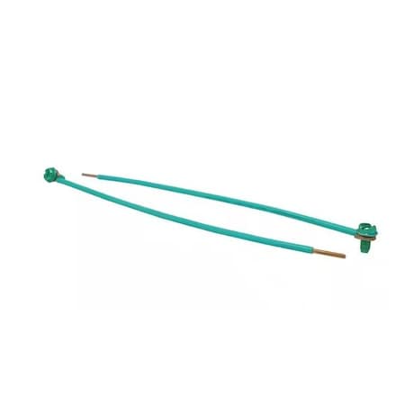 Southwire Grounding Pigtail with Screws, 14 to 12 AWG Wire, Green 65181440