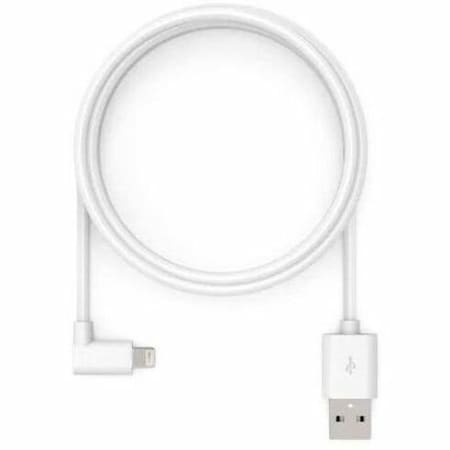 Compulocks 6ft USB-C Male to 90 Degree Lightning Charging Cable Right Angle White 6FTC90DLT01