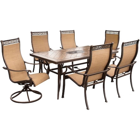 Hanover Monaco 7 Pc. Dining Set MONACO7PCSW