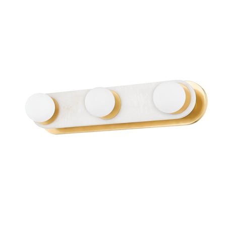 Mitzi Zora 3 Light Bath And Vanity 10 In. Aged Brass H797303-AGB