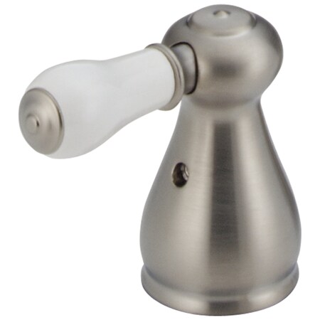 Delta Leland Porcelain Lever Handle Set - Bathroom In Stainless H277SS