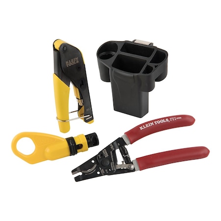 Klein Tools Coax Cable Installation Kit with Hip Pouch VDV011-852