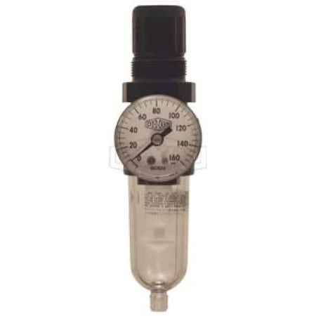 Dixon Norgren by  General Purpose Miniature Relieving Filter/Regulator with GC620 Gauge and Manual Drain B07-202MG