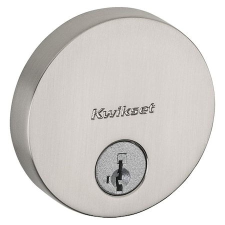 Kwikset Signature Series SMT CP K4 V1 Deadbolt, Grade 1 Grade, K4 Key, Zinc, Satin Nickel, KW1 Keyway 258 RDT 15