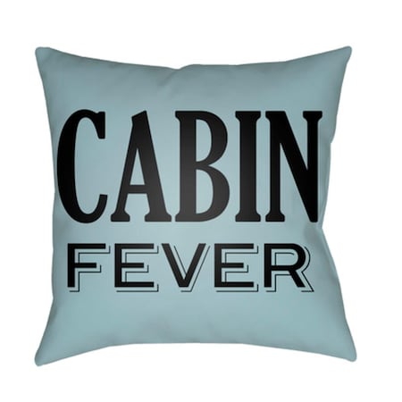 Artistic Weavers Lodge Cabin Cabin Fever Poly Filled Pillow - Sky Blue & Black - 20 x 20 in. LGCB2033-2020
