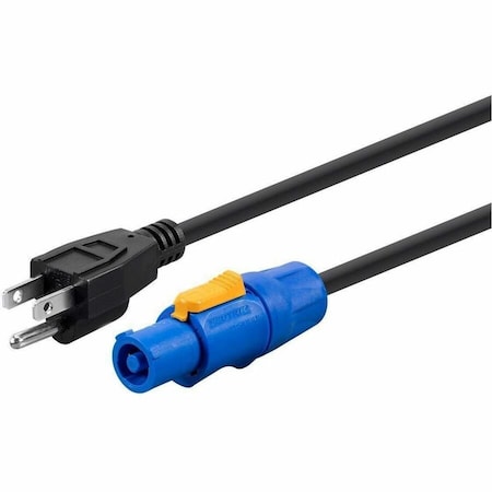 Monoprice STAGE RIGHT BY 16 AWG NEMA 5-15P TO POWERCON CONNECTOR 1.5FT 14557