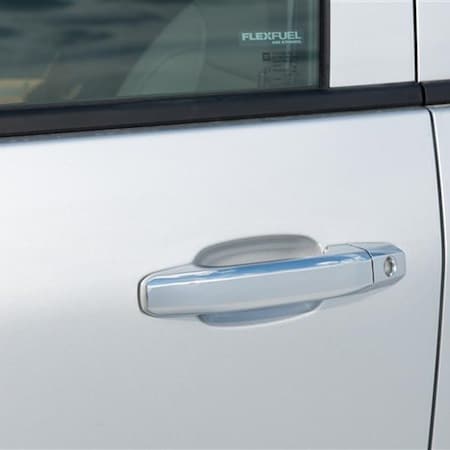 Putco Door Handle Cover, Chrome Plated; ABS Plastic; Without Passenger Side Keyhole; With Covers For 2 400240