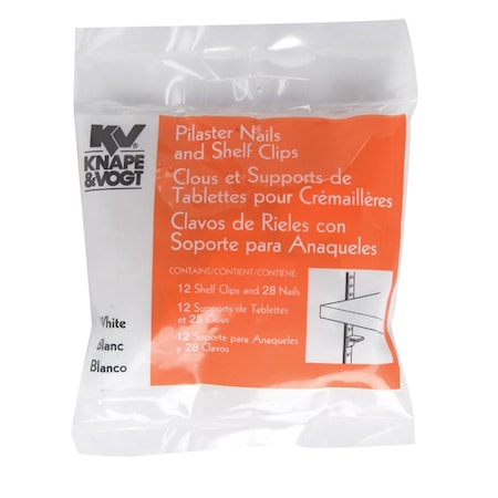 Eat-In 0.75 x 0.62 in. Shelf Supports - White EA3308532