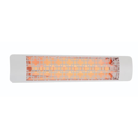 Eurofase SS 39in Dual Element 5000W 480V Heater, White, Brix Decor Plate EF50480W5