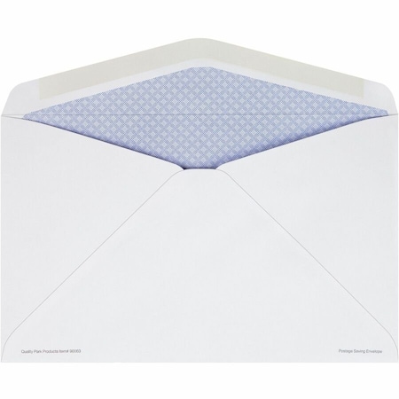 Quality Park Window Envelope, White, Paper, PK500 QUA90063