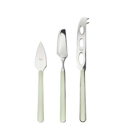 Mepra Fantasia Cheese Knives - 3 Pieces - Sage 10S64403